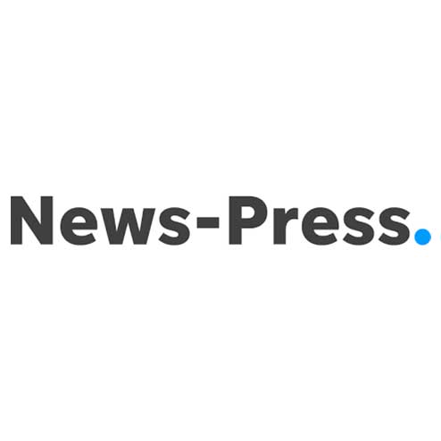 News-Press logo in bold black text with a blue dot at the end on a white background.