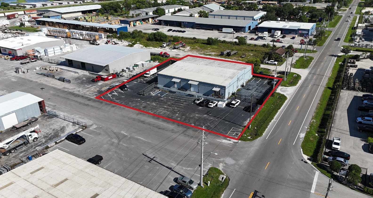 10,000 SF Dock-High Industrial Facility with Secured Yard Storage